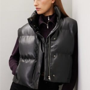 Peter Som Black Puffer Vest
